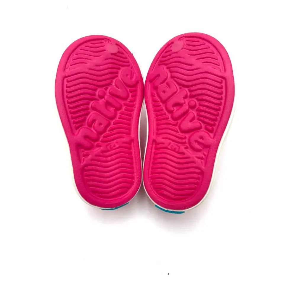 Native Jefferson Child Shoes - Hollywood Pink/Shell White - c4 (toddler 4)